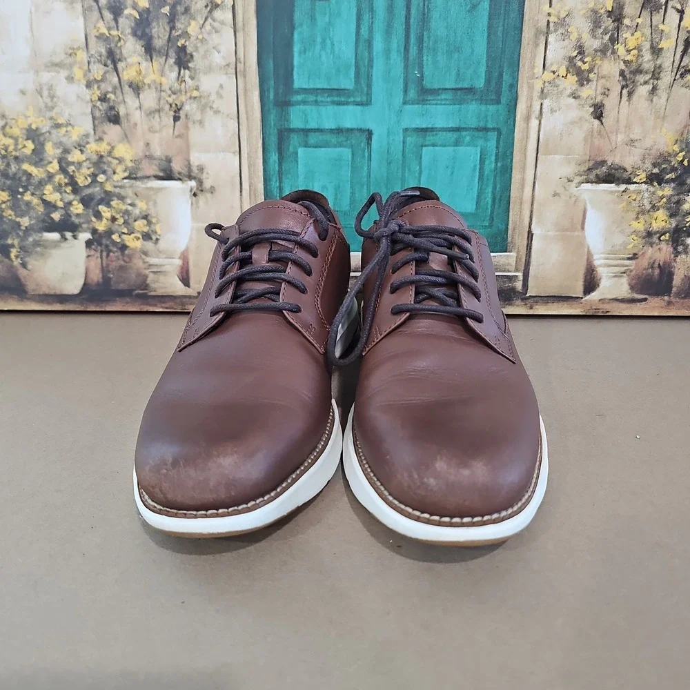 Cole Haan Men's Size 8 M Grand Atlantic Oxfords Brown Chestnut C34853 Shoes